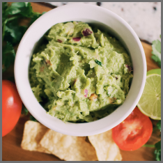bowl of guacamole